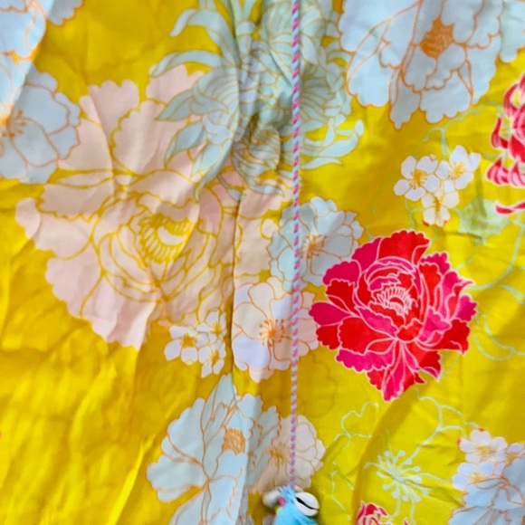 Kaftan top in floral print and shells tassels ! - Picture 5 of 6